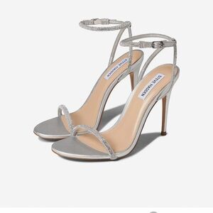 Steve Madden Breslin Heel 9.5 Silver